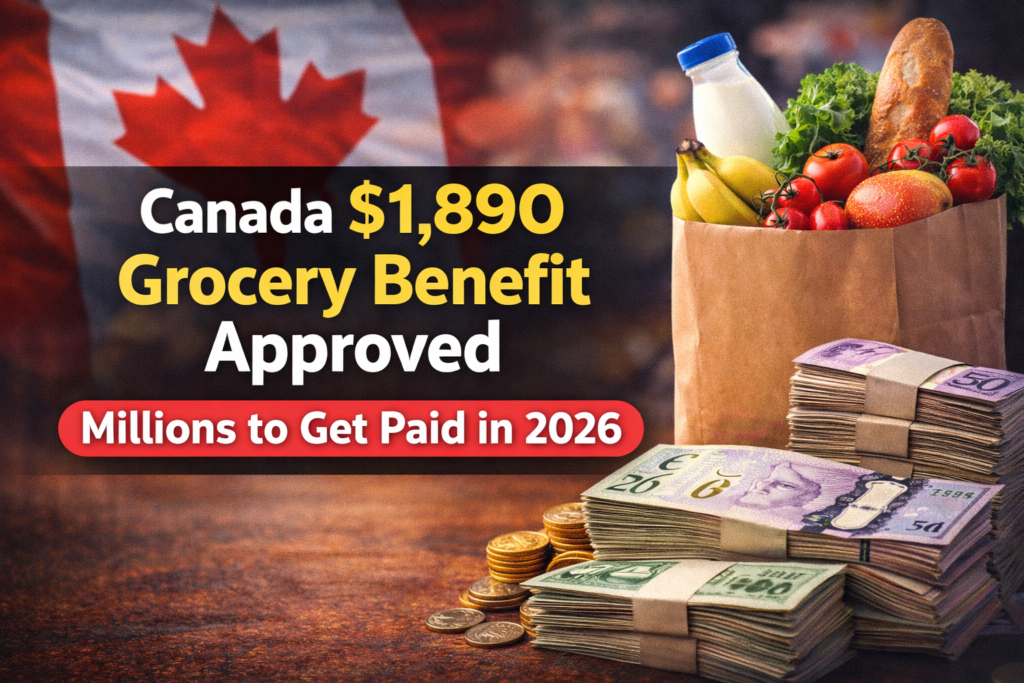 Canada Groceries Benefit 2026 Up to $1,890 Payment Approved