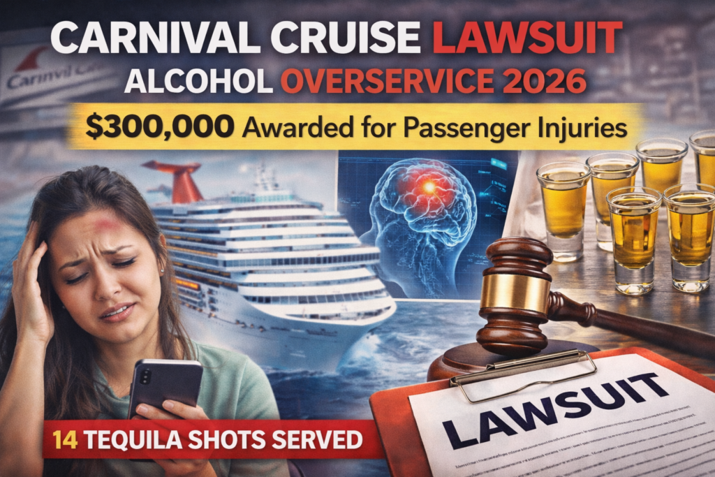 Carnival Cruise Lawsuit 2026 $300K Payout After Alcohol Overservice Incident