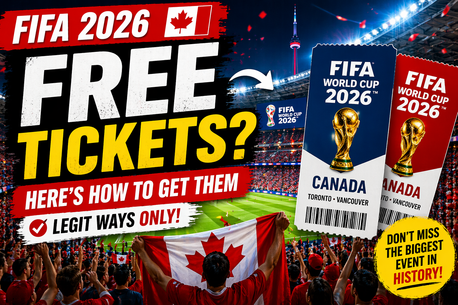 FIFA Free Tickets in Canada 2026