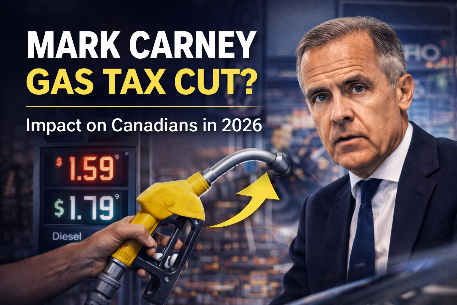 Mark Carney gas tax cut Canada 2026 fuel prices impact and cost of living