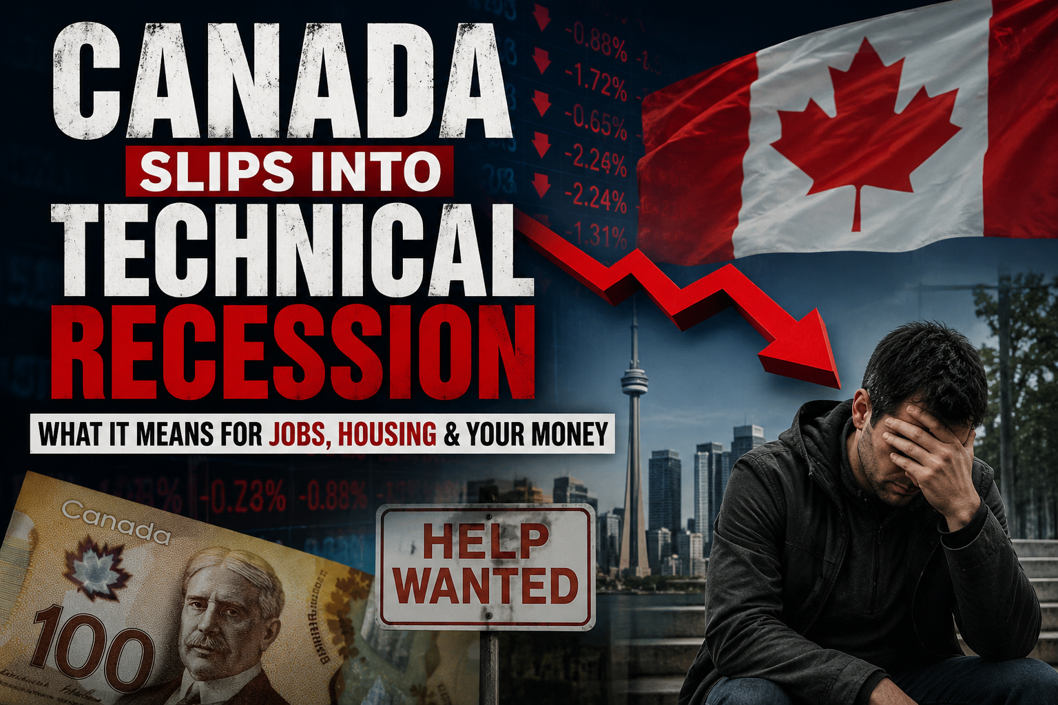 Canada Slips Into Technical Recession What It Means for Jobs, Housing, Interest Rates, and Families in 2026